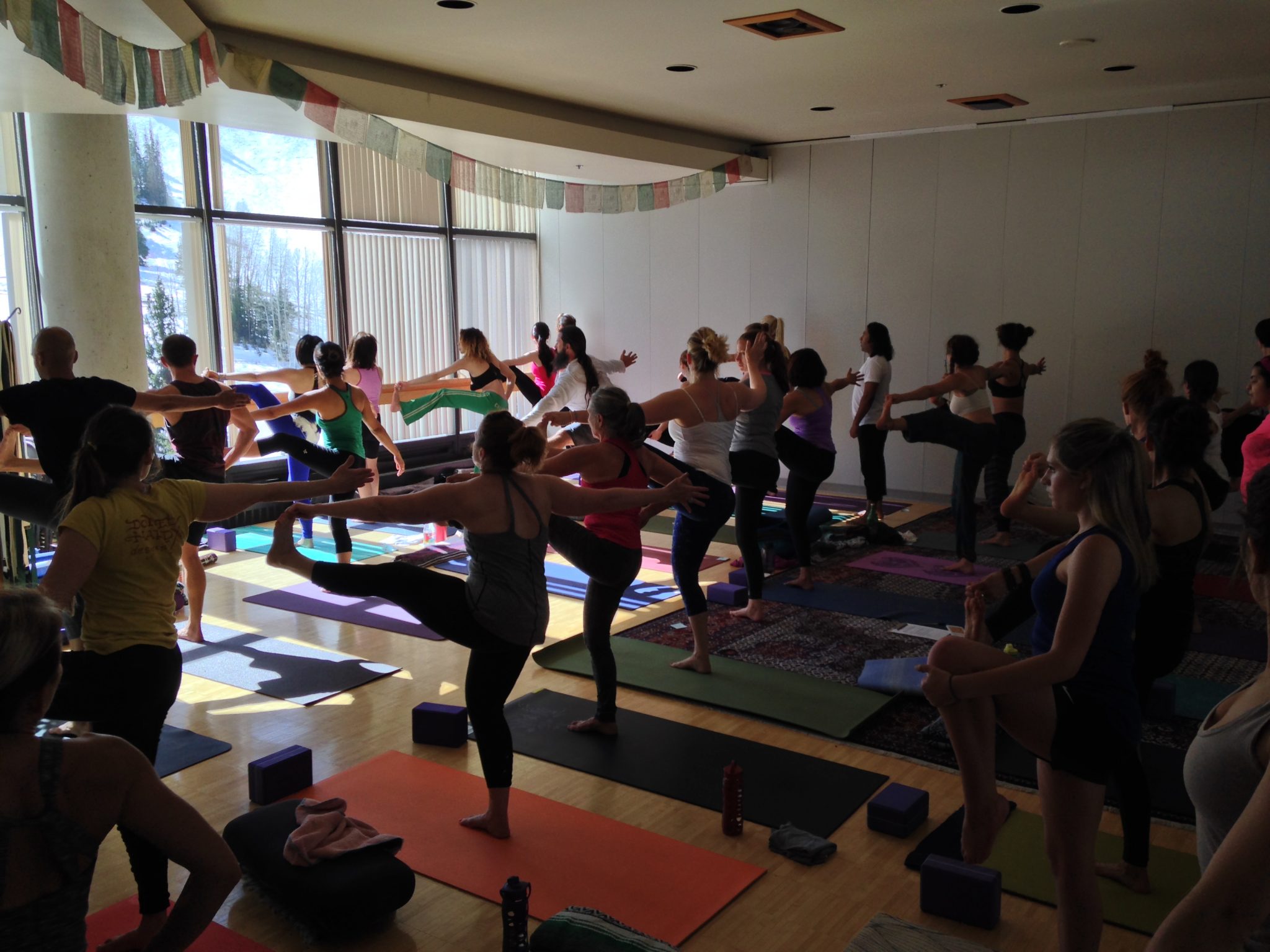 Group of people taking yoga training sessions | Santosh Yoga Institute in Salt Lake City, UT