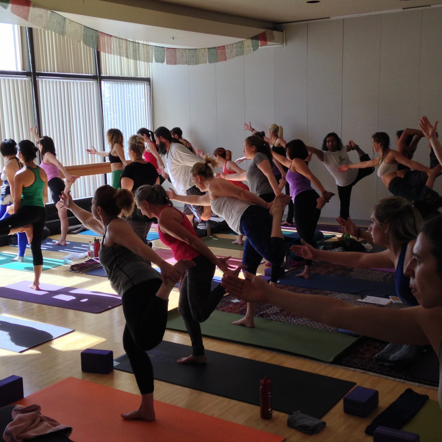 Group of people taking yoga training sessions | Santosh Yoga Institute in Salt Lake City, UT