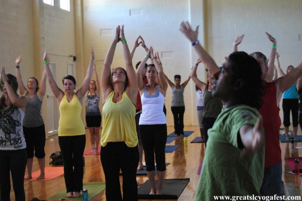 Group of people practicing yoga | Santosh Yoga Institute in Salt Lake City, UT