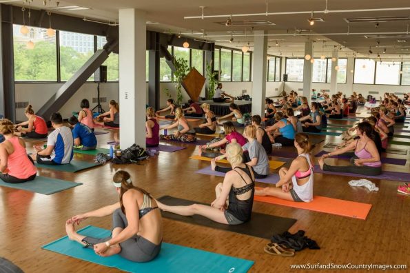 Group of people taking yoga sessions | Santosh Yoga Institute in Salt Lake City, UT