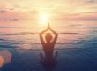 Woman yoga photo on a beautiful beach in Salt Lake City, UT | Santosh Yoga Institute