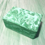 Marbled Foam Yoga Block Sea-Green in Salt Lake City, UT | Santosh Yoga Institute