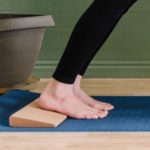 Woman Feet on Cork Yoga Wedge in Salt Lake City, UT | Santosh Yoga Institute