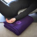 Deluxe Wool Yoga Blanket Navy in Salt Lake City, UT | Santosh Yoga Institute
