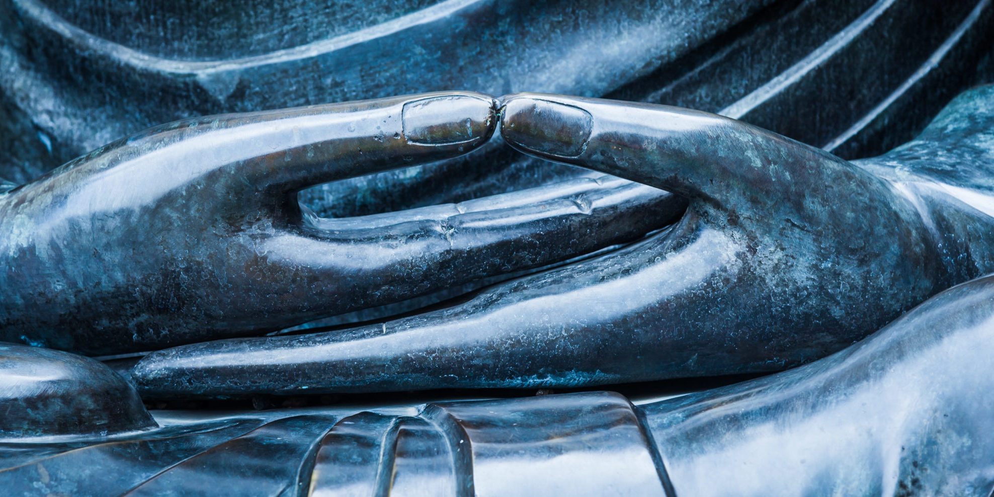 Dhyana, or Samadhi mudra hand gesture in Salt Lake City, UT | Santosh Yoga Institute
