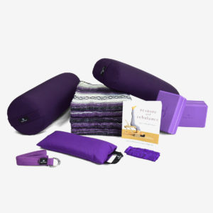 Restorative Yoga Kit purple in Salt Lake City, UT | Santosh Yoga Institute