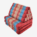 Zafuko Three Fold Thai Cushion - Burgundy Blue in Salt Lake City, UT | Santosh Yoga Institute