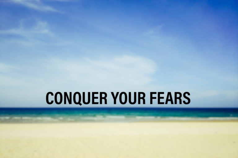 Conquer Your Fears text in Salt Lake City, UT | Santosh Yoga Institute in Salt Lake City, UT | Santosh Yoga Institute