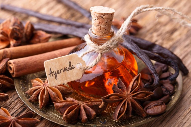 Ayurveda medicine on plate in Salt Lake City, UT | Santosh Yoga Institute