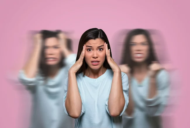 Stressed young woman in Salt Lake City, UT | Santosh Yoga Institute