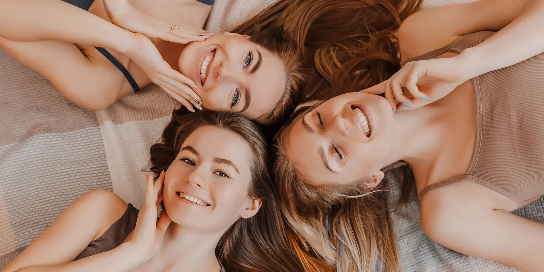 Pretty clear skin of three young women in Salt Lake City, UT | Santosh Yoga Institute