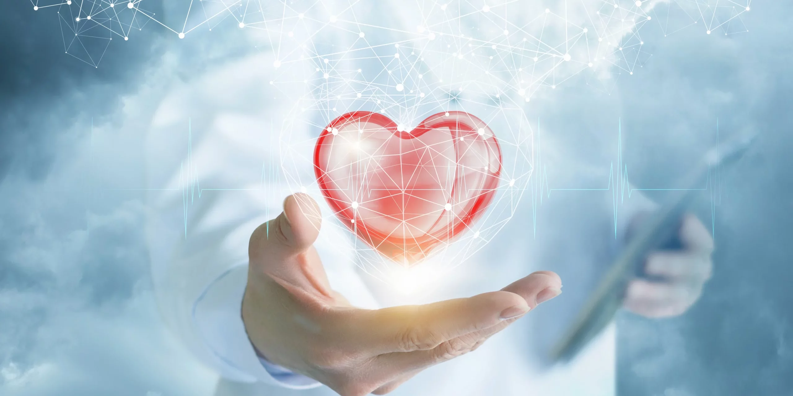 Man hand showing beautiful heart in Salt Lake City, UT | Santosh Yoga Institute