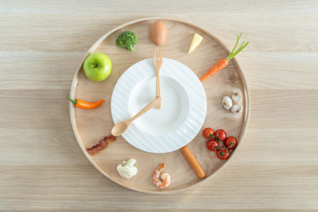 Photo of healthy foods arranged like a clock on a plate in Salt Lake City, UT | Santosh Yoga Institute