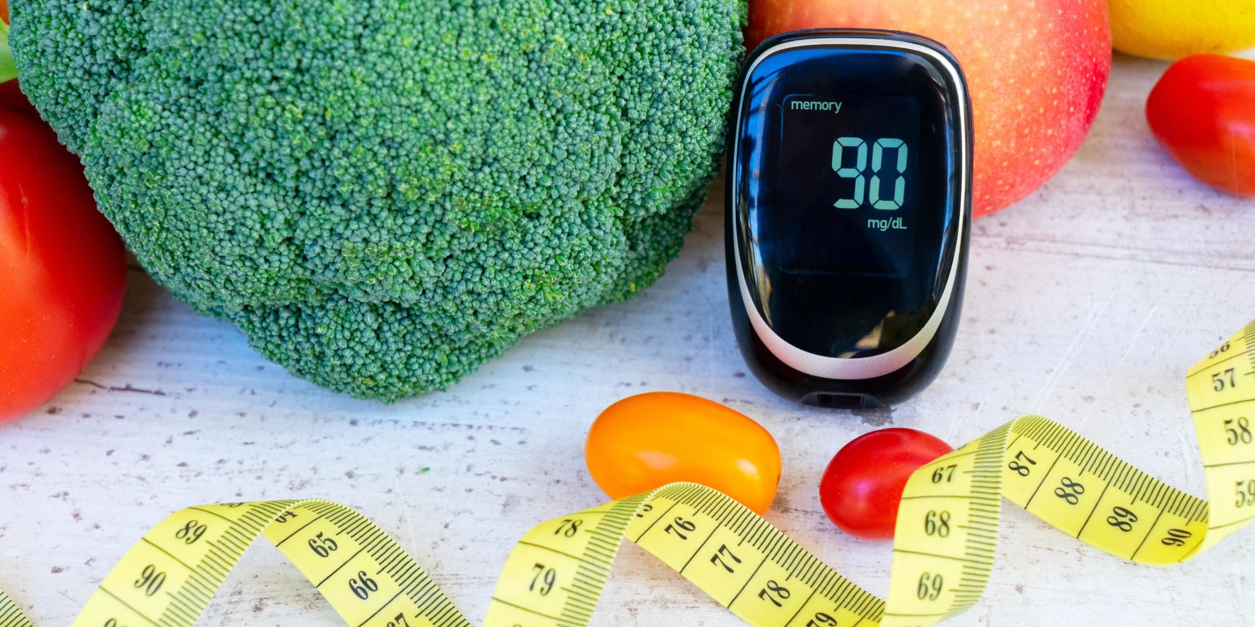 Healthy vegetable with measure tape in Salt Lake City, UT | Santosh Yoga Institute