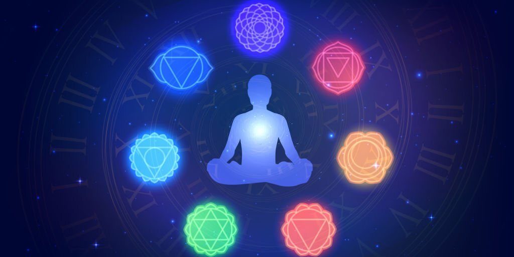 Beautiful Yoga Chakras Vector in Salt Lake City, UT | Santosh Yoga Institute