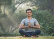 Young man doing Yoga for stress relief in Salt Lake City, UT | Santosh Yoga Institute