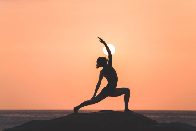 Warrior Pose by Santosh Yoga Institute in Salt Lake City UT