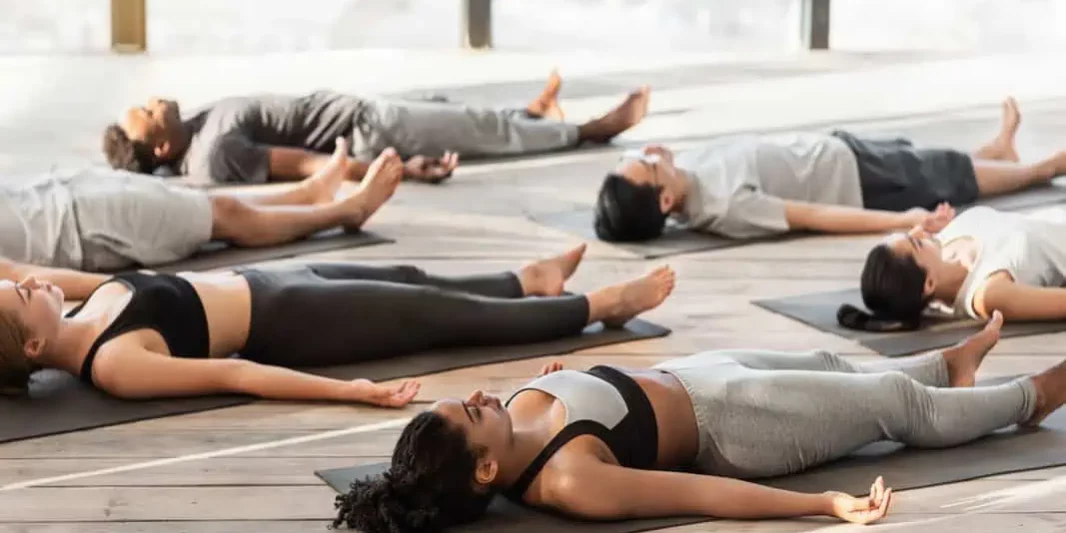 savasana in yoga by santoshyogainstitute in salt lake cty ut