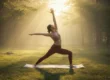 Virabhadrasana (Warrior Pose) in Yoga by Santosh Yoga Institute
